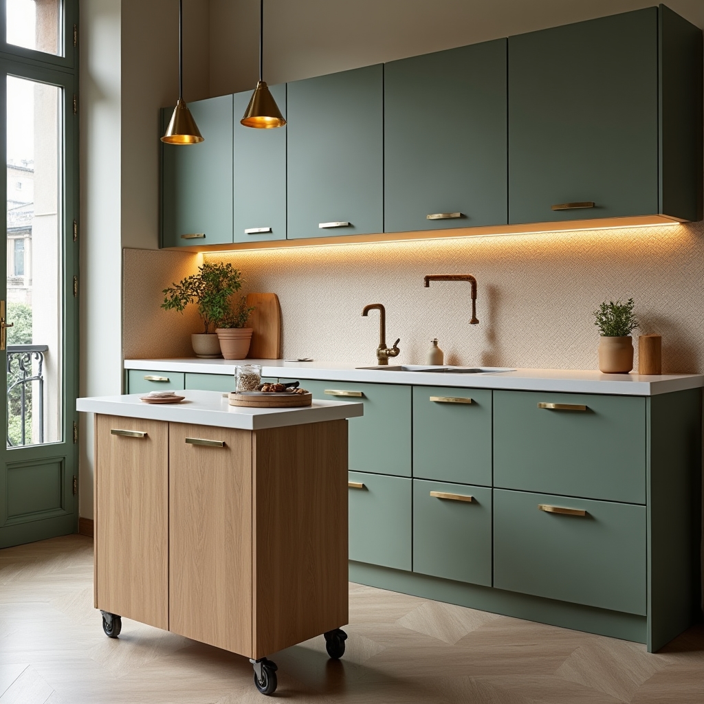 Cucina compatta ristrutturata con soluzioni su misura